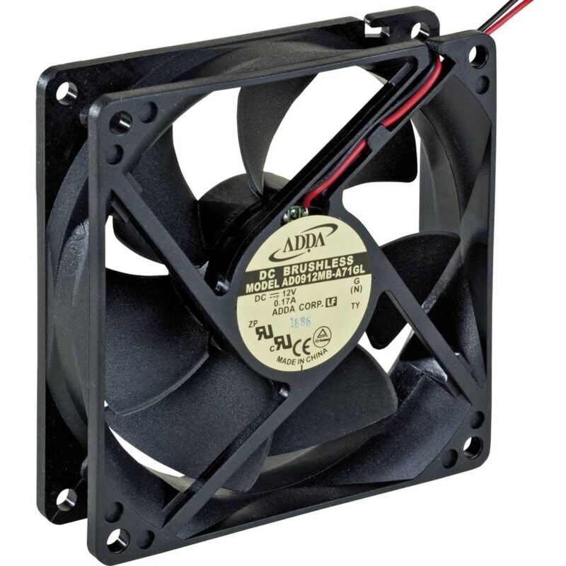 foto del prodotto adda ad0912mb a71gl ventola assiale 12 v dc 83.9 m h l x l x a 92 x 92 x 25 mm