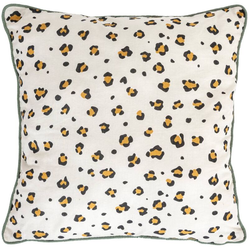 foto del prodotto addel cuscino per bambini con stampa leopardo giallo nero 40x40cm atmosphera cr ateur d int rieur