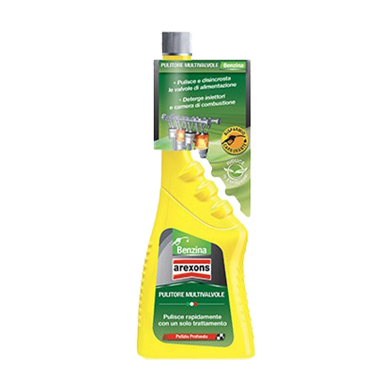 foto del prodotto additivo pulitore multivalvole per motori benzina arexons 250 ml