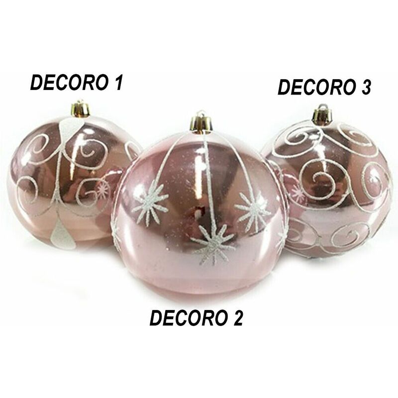foto del prodotto addobbi natalizi palline per decorazioni albero di natale set da 10 rosa molto belle e particolari decoro decoro 3