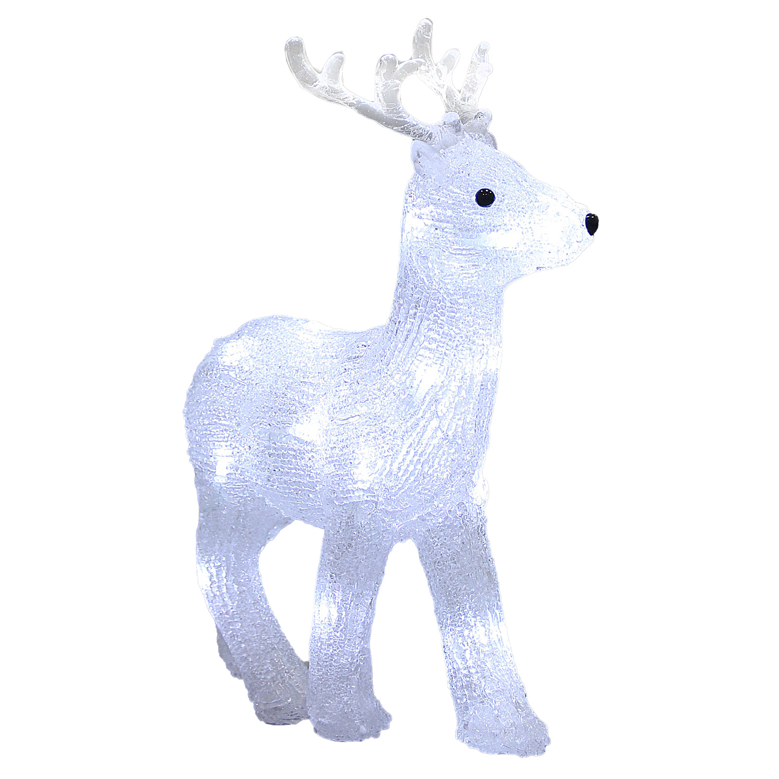 foto del prodotto addobbo natalizio figura acrilica con led cervo