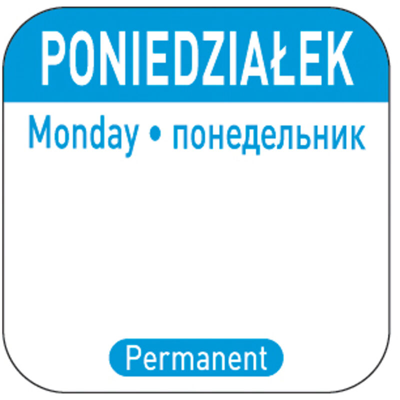 foto del prodotto adesivi sicurezza alimentare per contenitori riutilizzabili monday pl ru en 1000 pz
