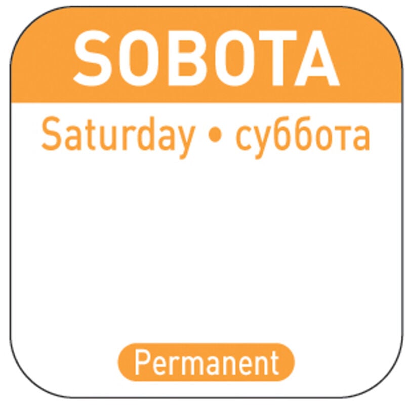foto del prodotto adesivi sicurezza alimentare per contenitori riutilizzabili saturday pl ru en 1000 pz. hendi 850121