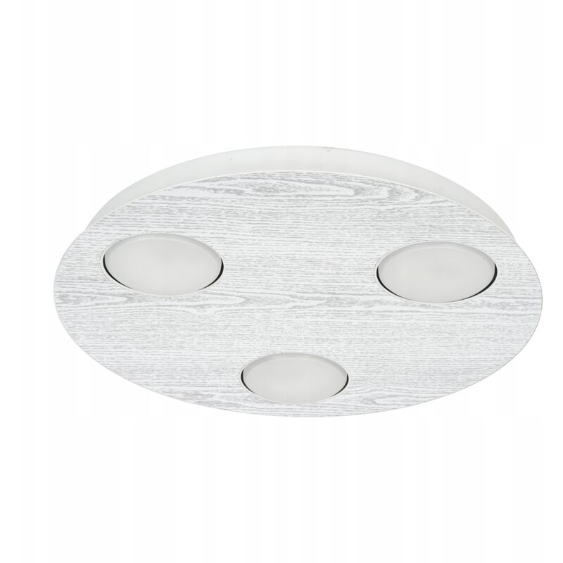 foto del prodotto adesivo 3x plafoniera rotonda gx53, legno grigio chiaro argento