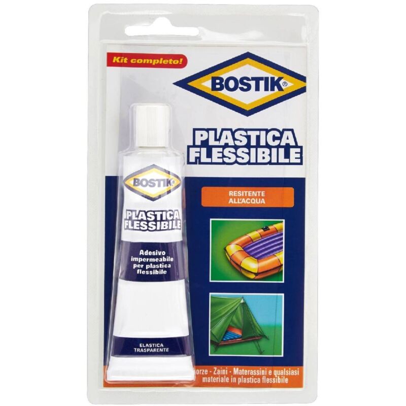 foto del prodotto adesivo a contatto plastica flessibile rapido e resistente all acqua in tubetto da 50 gr 1 pezzo