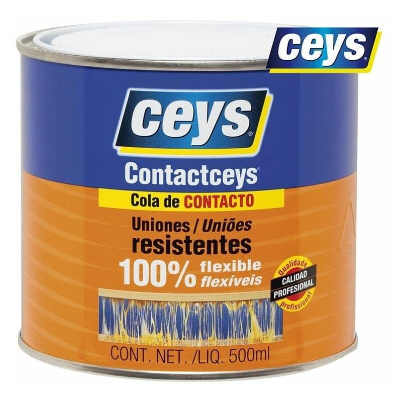foto del prodotto adesivo a contatto professionale ceys tanica extra large da 1 2 litro 503406