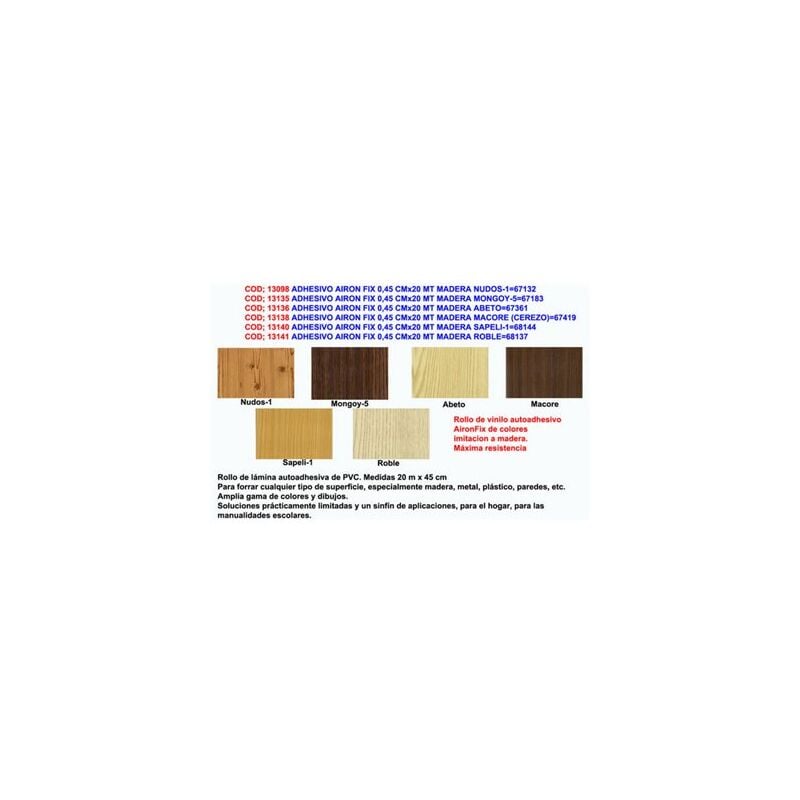 foto del prodotto adesivo airon fix 0,45 cm x 20 m legno macore 67419