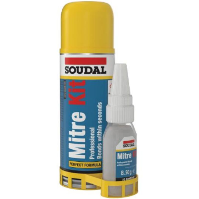 foto del prodotto adesivo cianoacrilato + attivatore soudal cyanofix kit 50gr+200ml