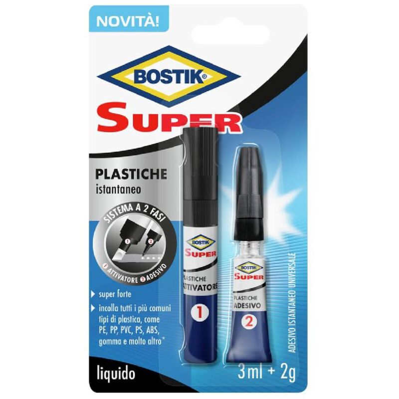foto del prodotto adesivo istantaneo super plastiche universale ideale per incollaggi super forti 1 pezzo
