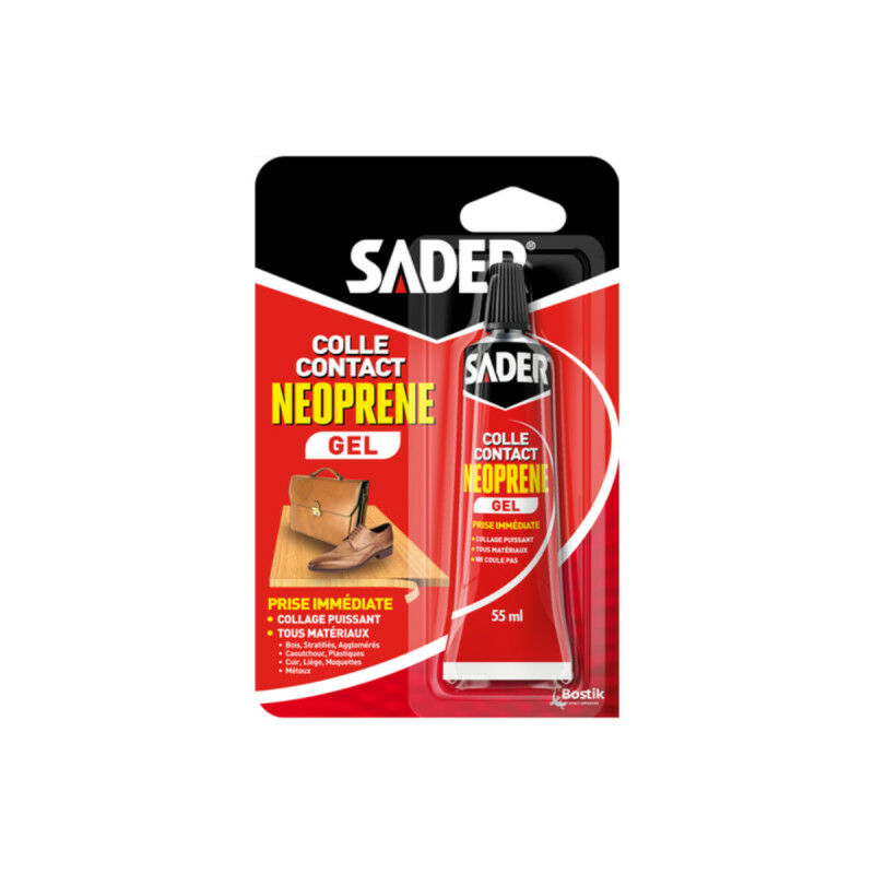 foto del prodotto adesivo neoprenico in gel a contatto - a presa immediata - 55ml - sader