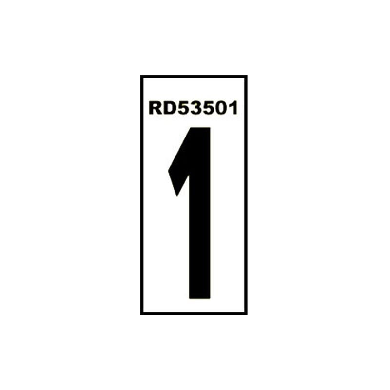 foto del prodotto adesivo numero 1 4,6x14 pvc glasspack 0,4 rd53501