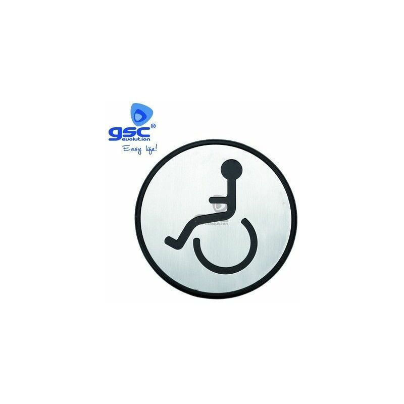 foto del prodotto adesivo per disabili simbolo bagno 97mm gsc 003301398