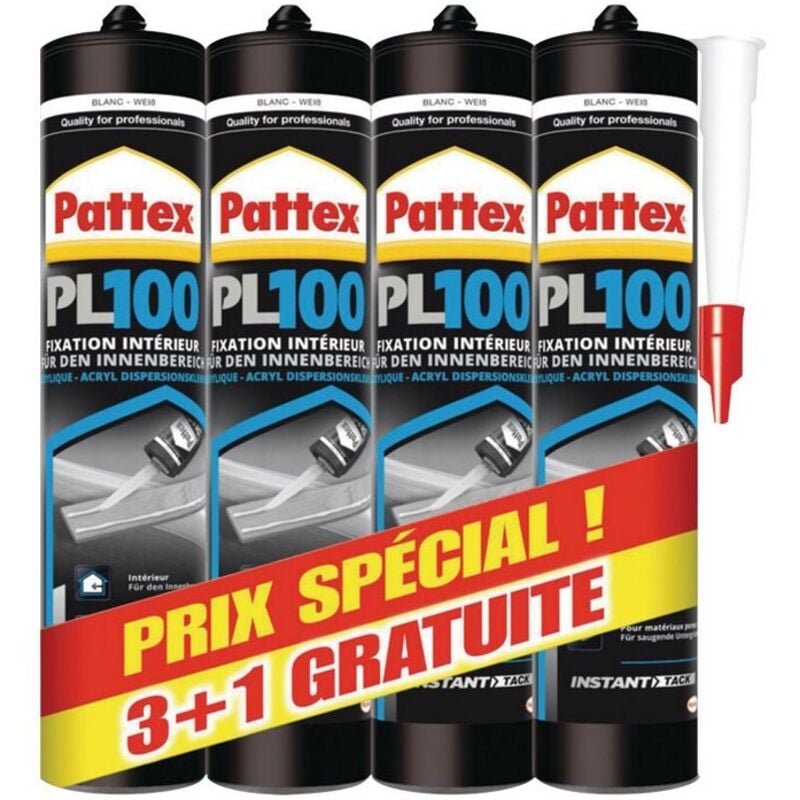foto del prodotto adesivo pl100 pattex serbatoio alto bianco set 3 1 798270