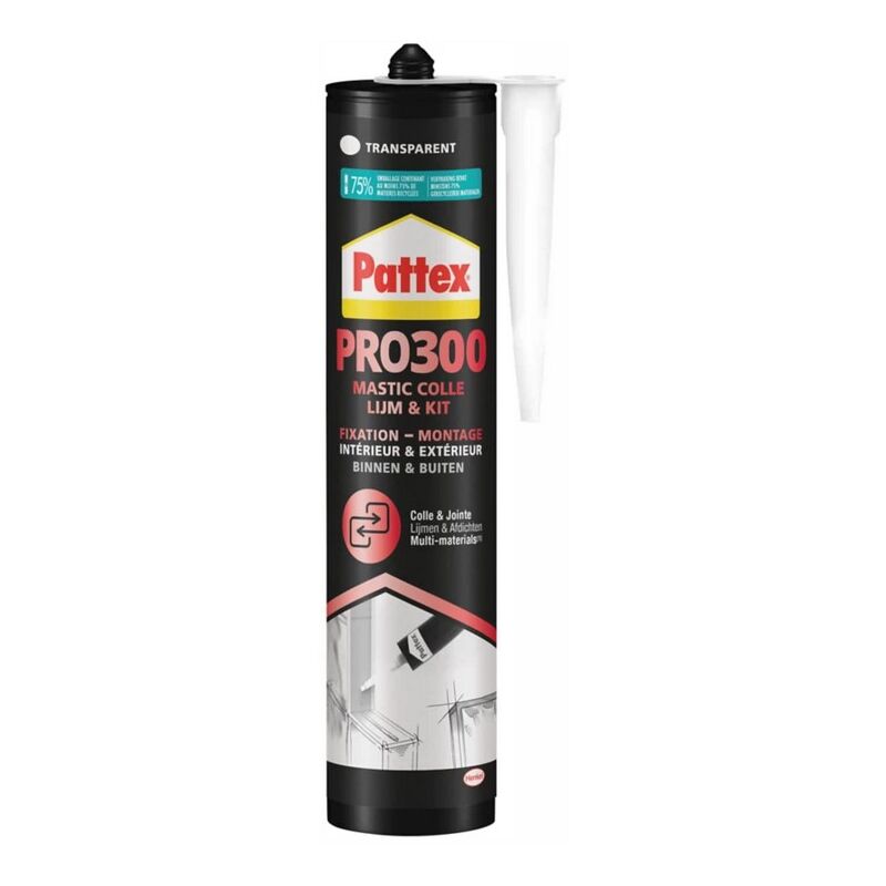 foto del prodotto adesivo pl350 pattex 300 g trasparente 1532143
