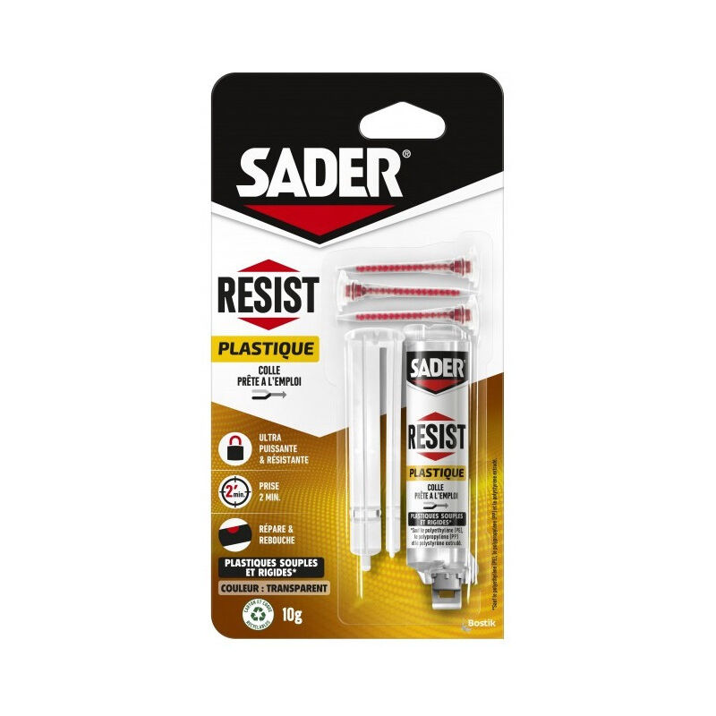 foto del prodotto adesivo plastico bicomponente resist siringa da 10 g.