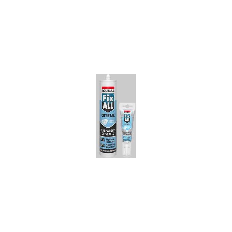 foto del prodotto adesivo sigillante 'fix all crystal' soudal 125 ml - trasparente
