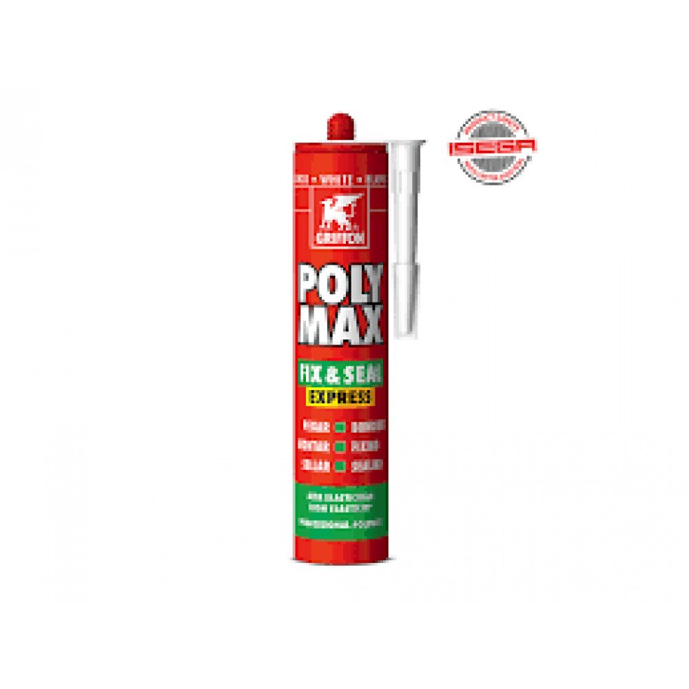foto del prodotto adesivo sigillante griffon poly max express bianco 425 gr