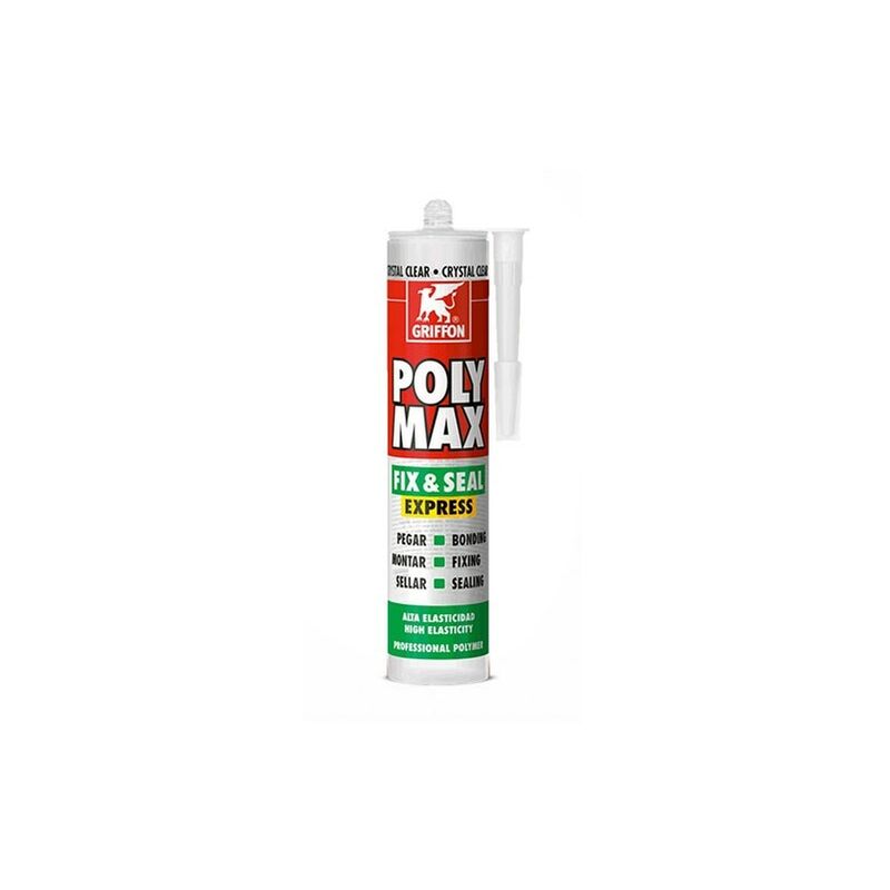 foto del prodotto adesivo sigillante griffon poly max express cristallino 300 gr