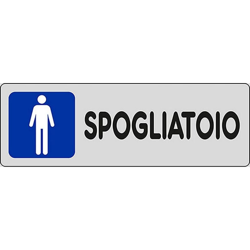foto del prodotto adesivo spogliatoi uomini palestre negozi piscine 15cmx5cm