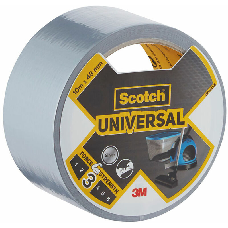 foto del prodotto adesivo universale per riparazioni, un lato l.10 mx l.48 mm grigio - scotch