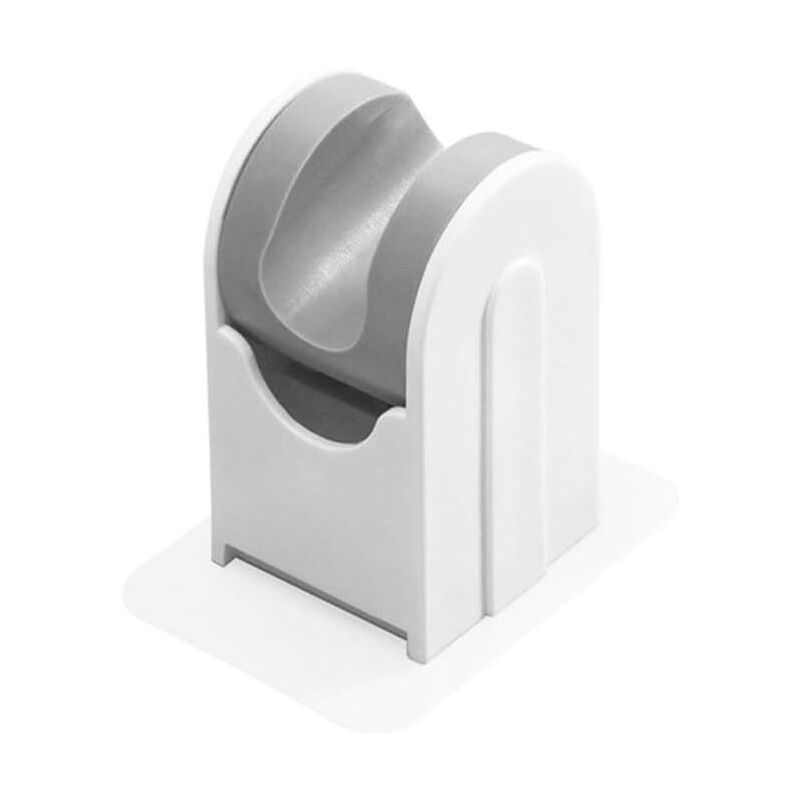 foto del prodotto adjustable adhesive shower holder bracket holder shower head cylinder head bracket wall mount holder bracket bathroom accessories color white 