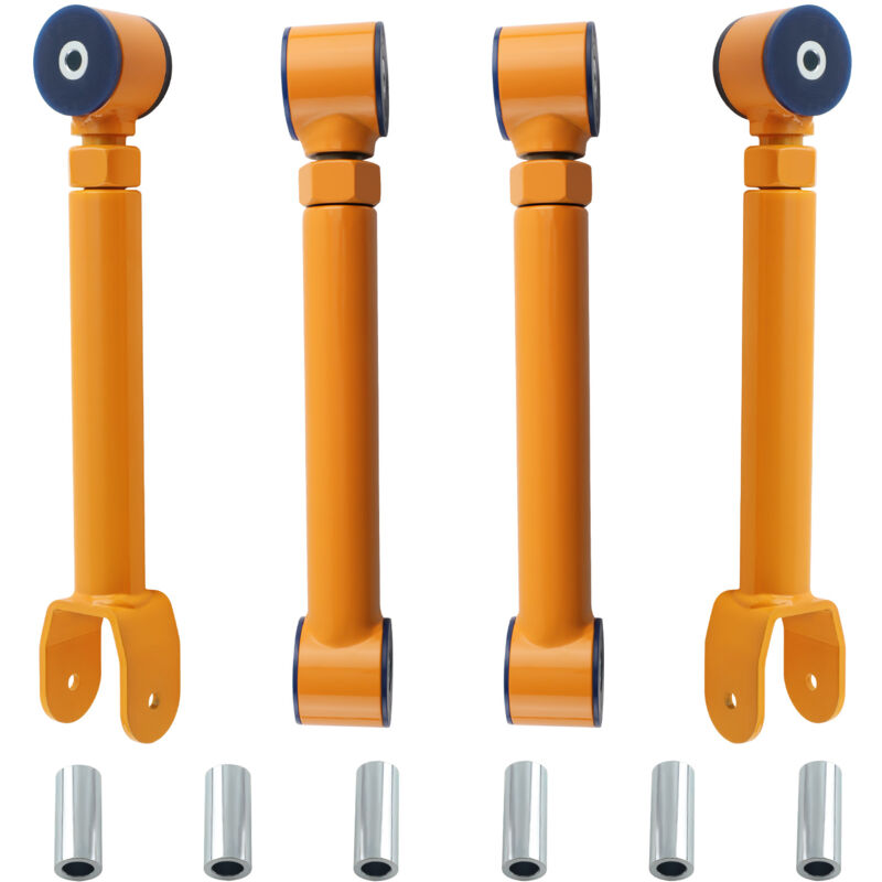 foto del prodotto adjustable front rear upper control arms 0 8 for jeep wrangler tj 97 06