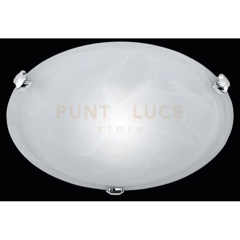 foto del prodotto adrian plafoniera vetro alabastro bianco d.30cm 1 luce attacco e27