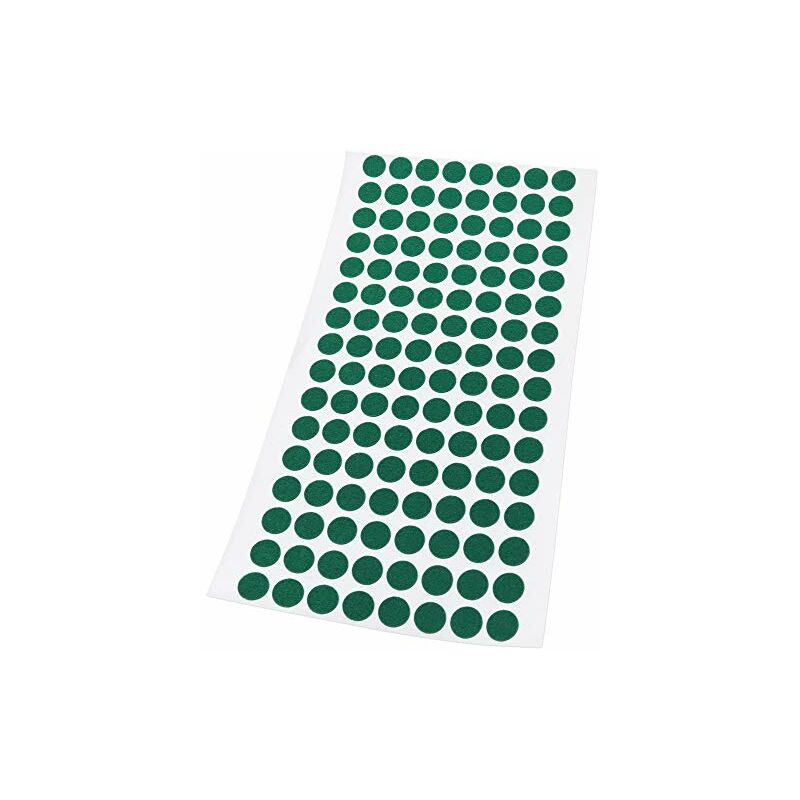 foto del prodotto adsamm 128 x feltrini autoadesivi ultrasottili verde 12 mm rotondo piedini per mobili in feltro extra fine da 1.5 mm di spessore pad protettivi