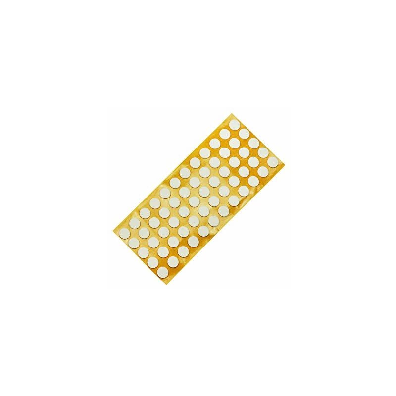foto del prodotto adsamm 60 x antiscivolo autoadesivi bianchi 14 mm tondi piedini adesivi antisdrucciolo in gomma espansa epdm cuscinetti protettivi per arredi