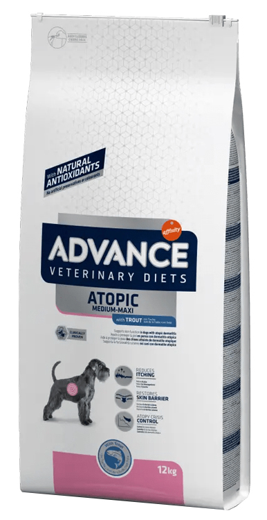 foto del prodotto advance cane diet atopic medium amp maxi trota 12 kg