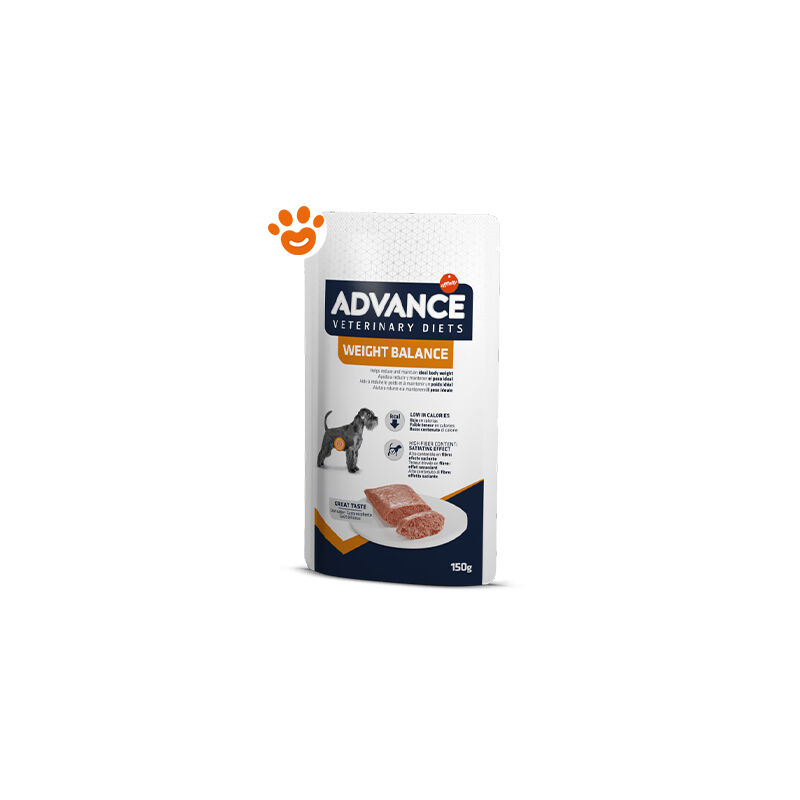 foto del prodotto advance dog veterinary diets weight balance advance dog veterinary diets weight balance bustina da 150 gr