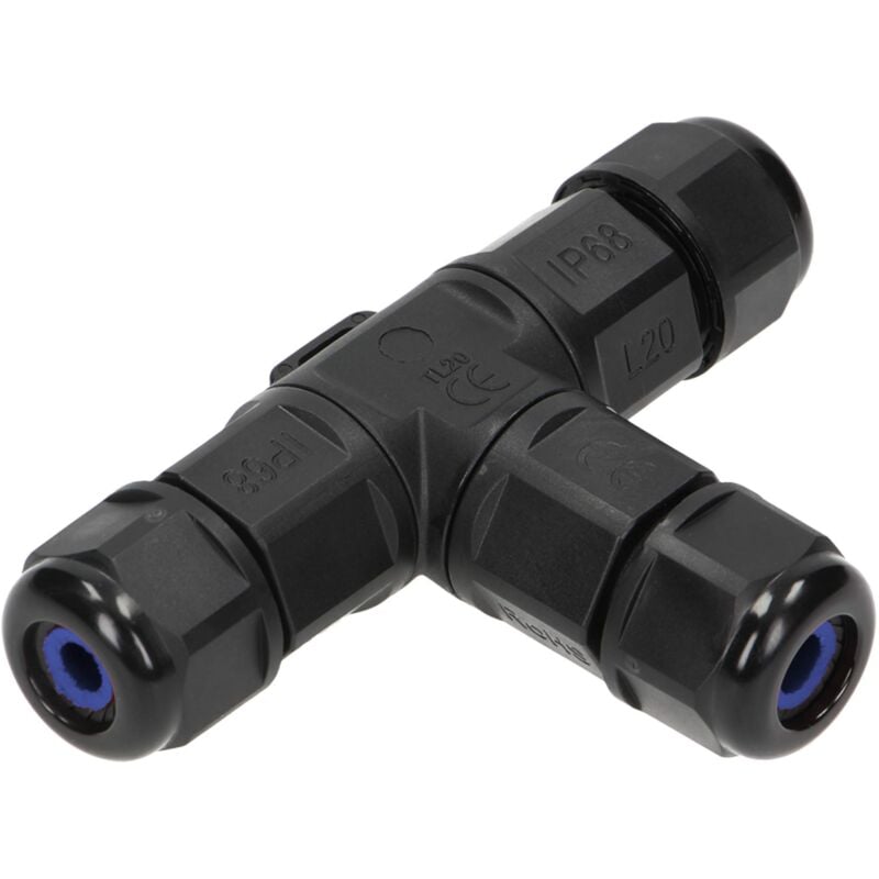 foto del prodotto ae 13602 connettori stagni raccordo a t per cavo ip68 3x4mm 450v 25a orno