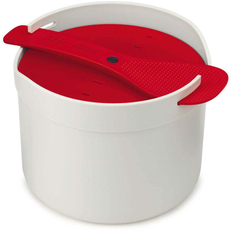 foto del prodotto aeg a9mbste2 set per microonde 2000ml rosso e bianco con coperchio rimovibile