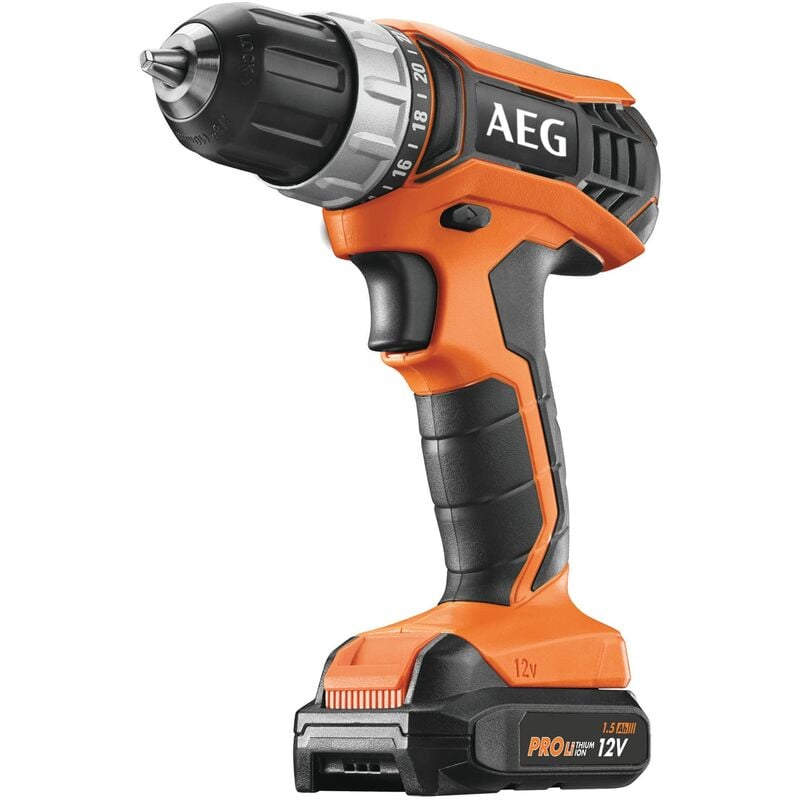foto del prodotto aeg bs12g3li 152c trapano avvitatore ultra compatto a batteria 12v, include due batterie 1.5ah, per avvitatura e foratura, con 2 velocit di rotazione