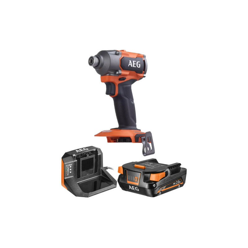 foto del prodotto aeg confezione avvitatore a impulsi bss18c3b3 0 18v brushless 1 batteria 2.0ah 1 caricatore setl1820s