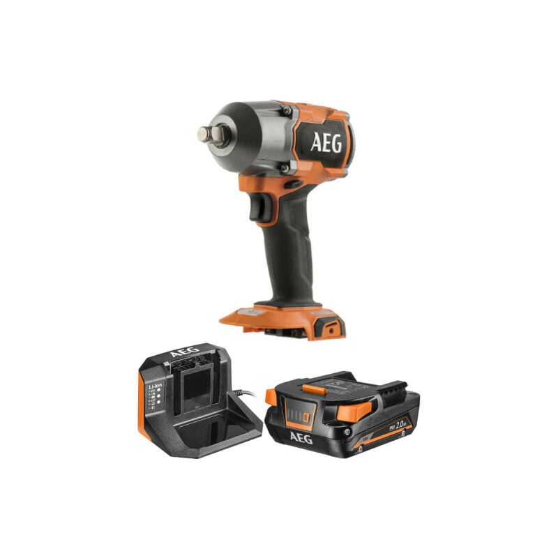 foto del prodotto aeg confezione avvitatore a impulsi bss18mtf12 0 18v brushless 700 nm 1 batteria 2.0ah 1 caricatore setl1820