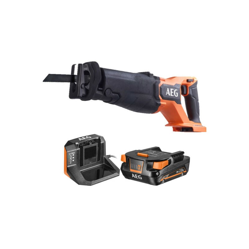 foto del prodotto aeg - confezione sega a nastro bus18bl2-0 - 18v brushless - 1 batteria 2.0ah - 1 caricatore - setl1820s