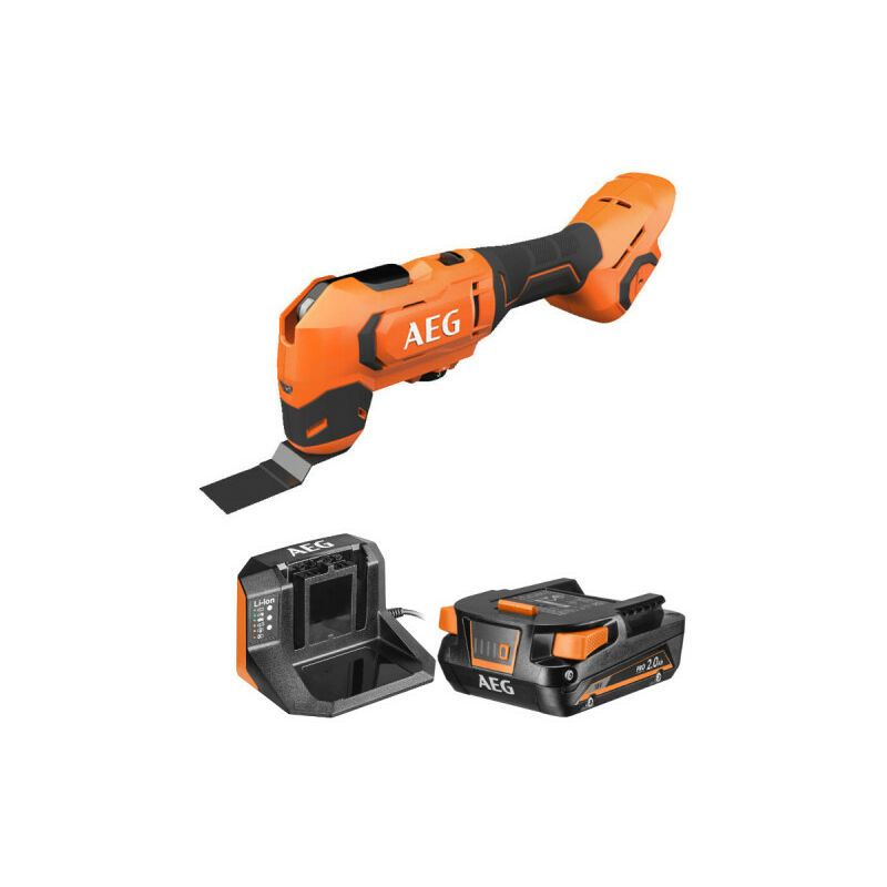 foto del prodotto aeg confezione utensile multifunzione bmt18 0 18v brushless 1 batteria 2.0ah 1 caricatore setl1820s