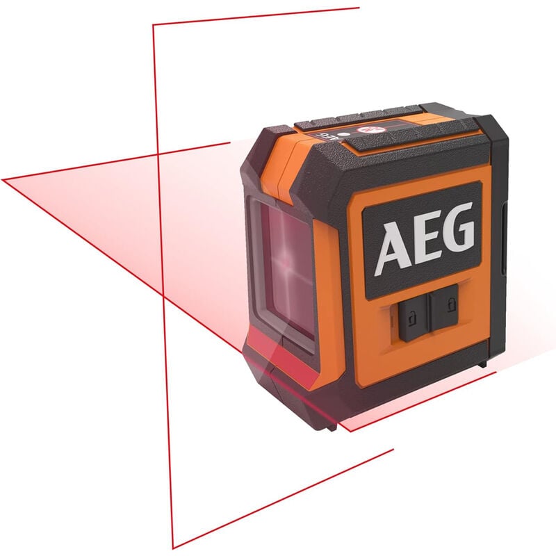 foto del prodotto aeg livella laser autolivellante laser rosso fino a 15m protezione ip54 clr215 b
