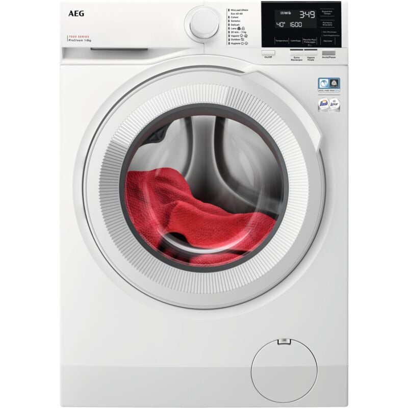 foto del prodotto aeg - lr7g86cw lavatrice caricamento frontale 8 kg 1600 giri/min bianco