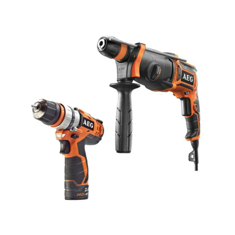 foto del prodotto aeg pack sdsplus 800w 2.4 joules trapano a scalpello elettrico 12v prolitio ionio