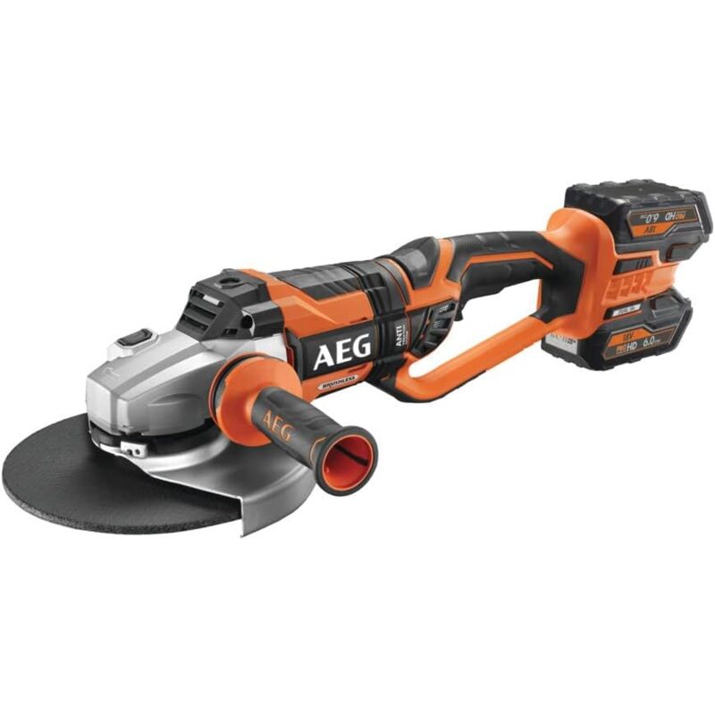 foto del prodotto aeg smerigliatrice angolare da 230 mm senza spazzole da 18 v bews 18 230bl li 602c 