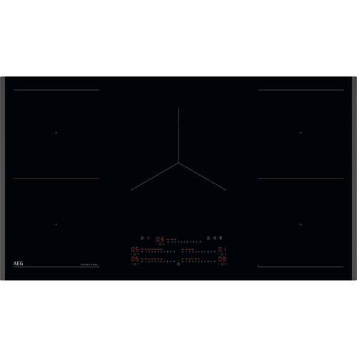 foto del prodotto aeg tk95in00fb piano cottura a induzione da incasso 5 zone di cottura touch 90 cm vetro ceramica nero