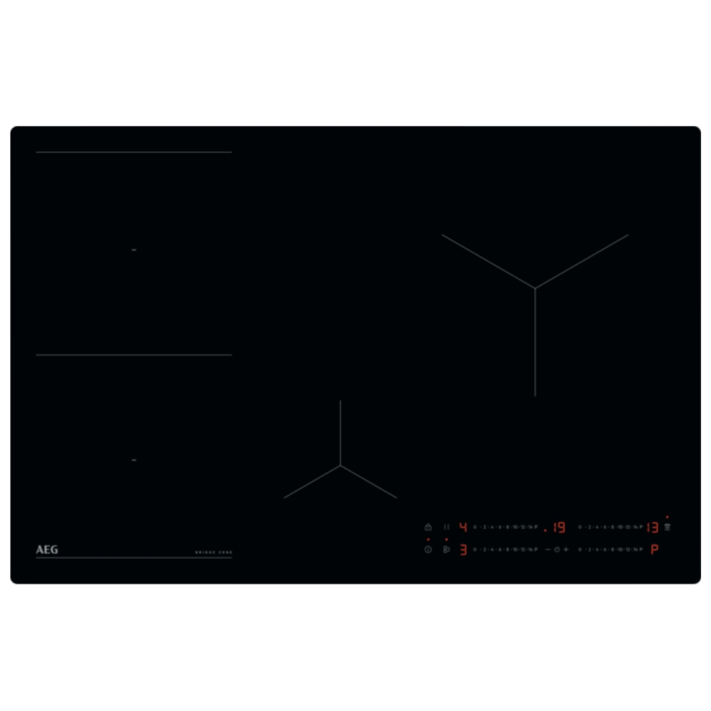 foto del prodotto aeg to84ib00ib piano cottura a induzione da incasso 80 cm vetro ceramica nero touch 4 zone di cottura