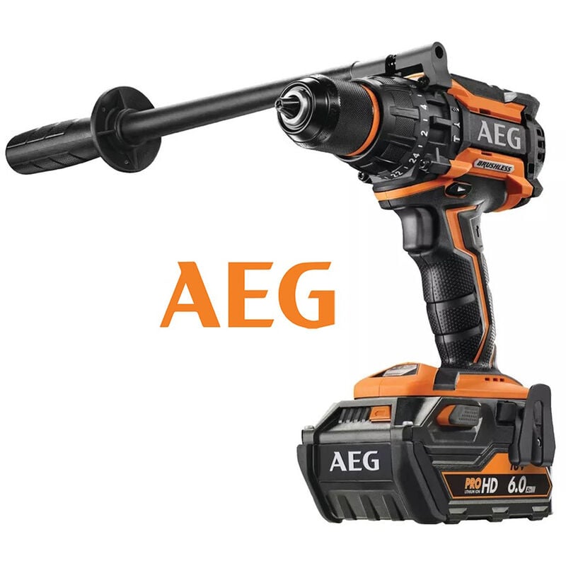 foto del prodotto aeg trapano a percussione brushless bsb 18bl li 602c 18v a batteria alta coppia