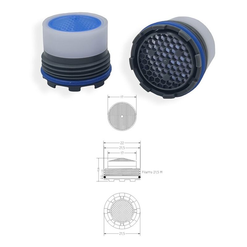 foto del prodotto aeratore cache m21.5x1 con chiavetta montaggio 454703ol21.5x1