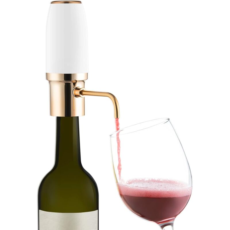 foto del prodotto aeratore elettrico per vino, dispenser intelligente, decanter elettrico, ricaricabile con cavo usb sollbry