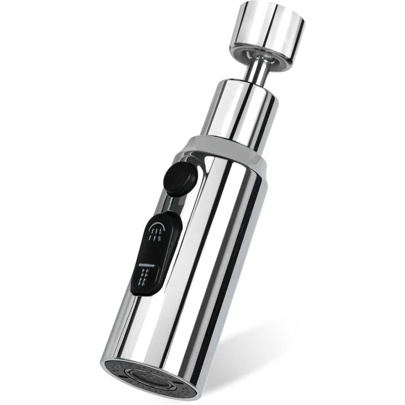 foto del prodotto aeratore per rubinetto 3 modalit 360 girevole testa di spruzzo per lavello da cucina aeratore per rubinetto da cucina adattatore per ugello per