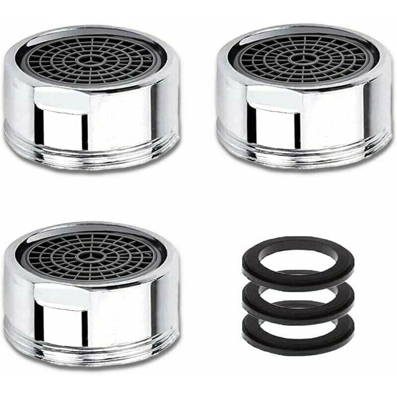 foto del prodotto aeratore per rubinetto m20 3 pezzi aeratori con filtro in acciaio inossidabile per risparmio idrico filettatura maschio da 20 mm per rubinetti