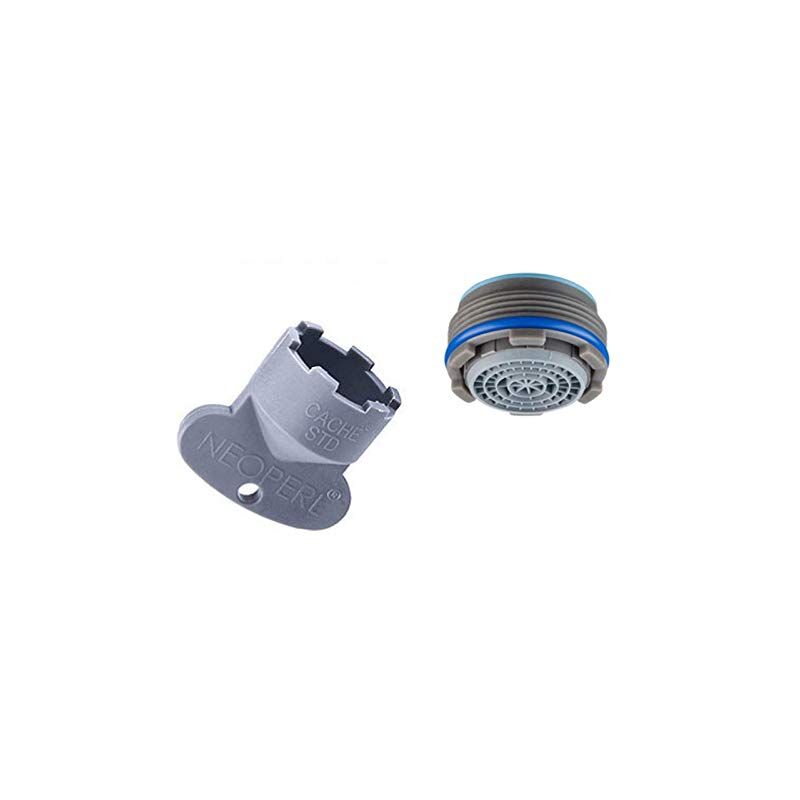 foto del prodotto aeratore rubinetto a scomparsa compreso di chiave 24x1 rompigetto filtro neoperl